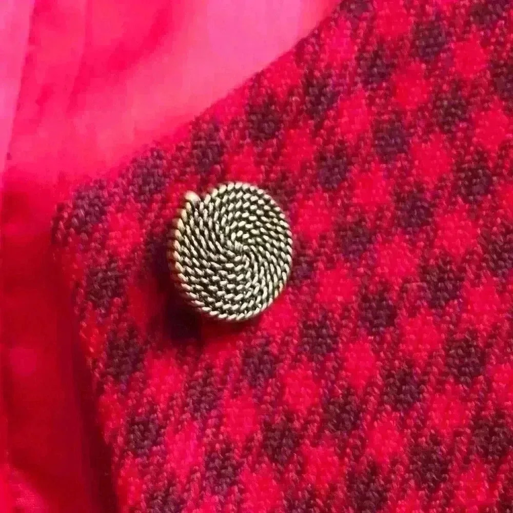 Red Tweed  Blazer - Picture 5 of 7
